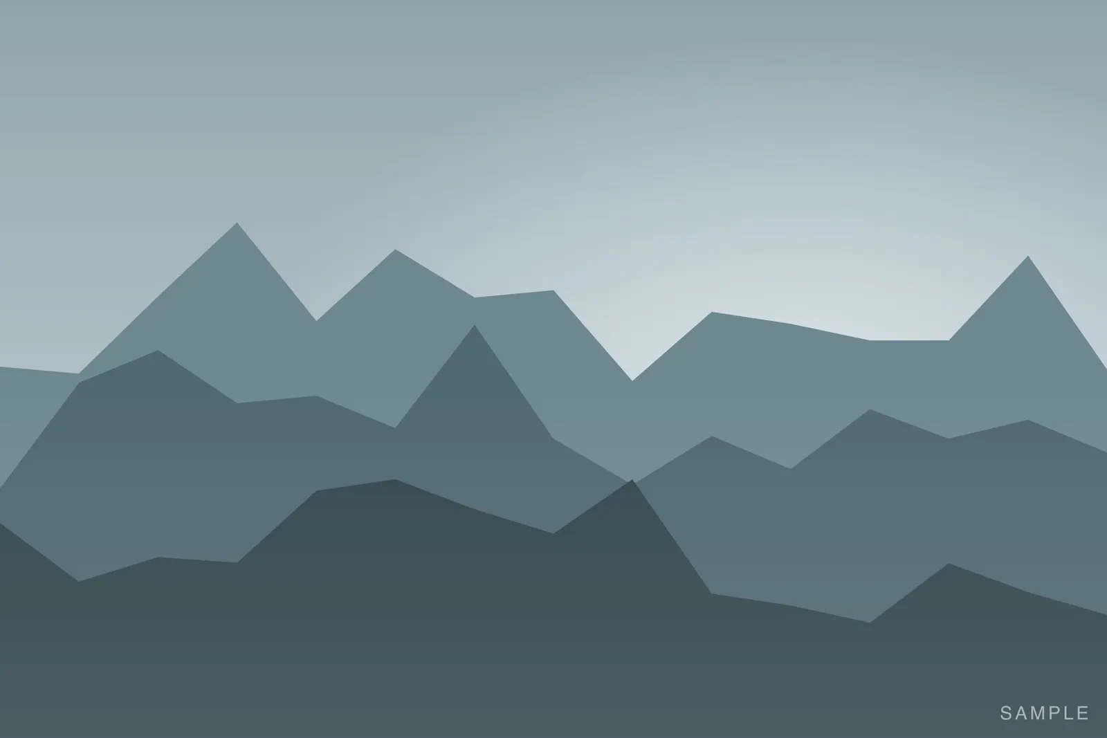 Sample image of sea stacks fading into coastal haze