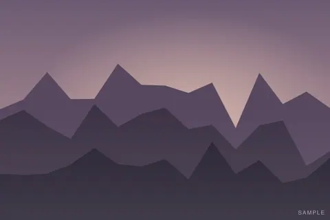 Sample image: violet mountain layers fading into dusk